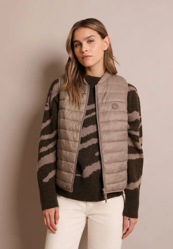 scalperscompany Chaleco Acolchado Calavera-Mujer Abrigos Y Chaquetas