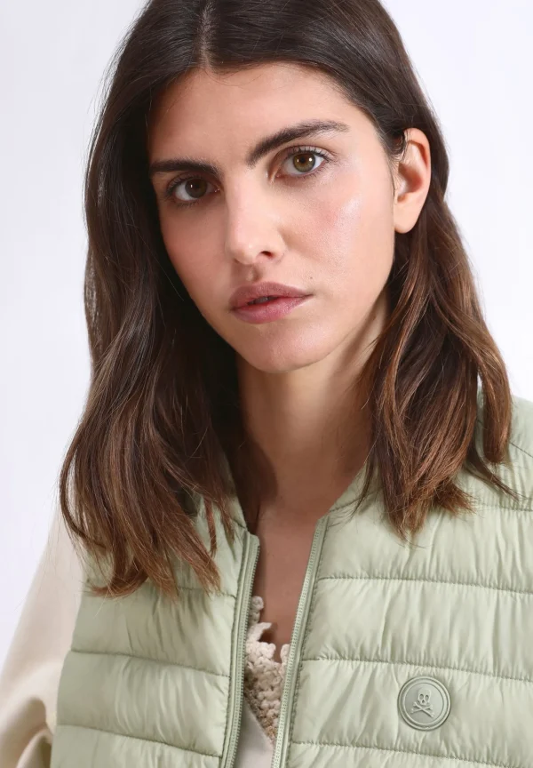 scalperscompany Chaleco Acolchado Calavera-Mujer Abrigos Y Chaquetas