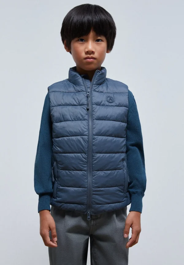 scalperscompany Chaleco Acolchado Calavera-Niños Abrigos Y Chaquetas