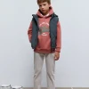 scalperscompany Chaleco Acolchado Capucha-Niños Abrigos Y Chaquetas