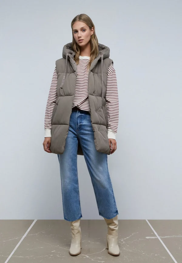 scalperscompany Chaleco Acolchado Capucha-Mujer Abrigos Y Chaquetas