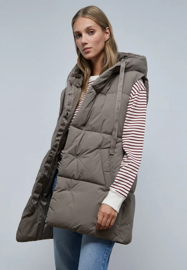 scalperscompany Chaleco Acolchado Capucha-Mujer Abrigos Y Chaquetas
