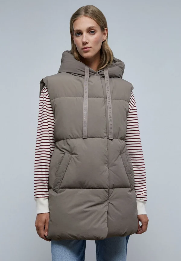 scalperscompany Chaleco Acolchado Capucha-Mujer Abrigos Y Chaquetas