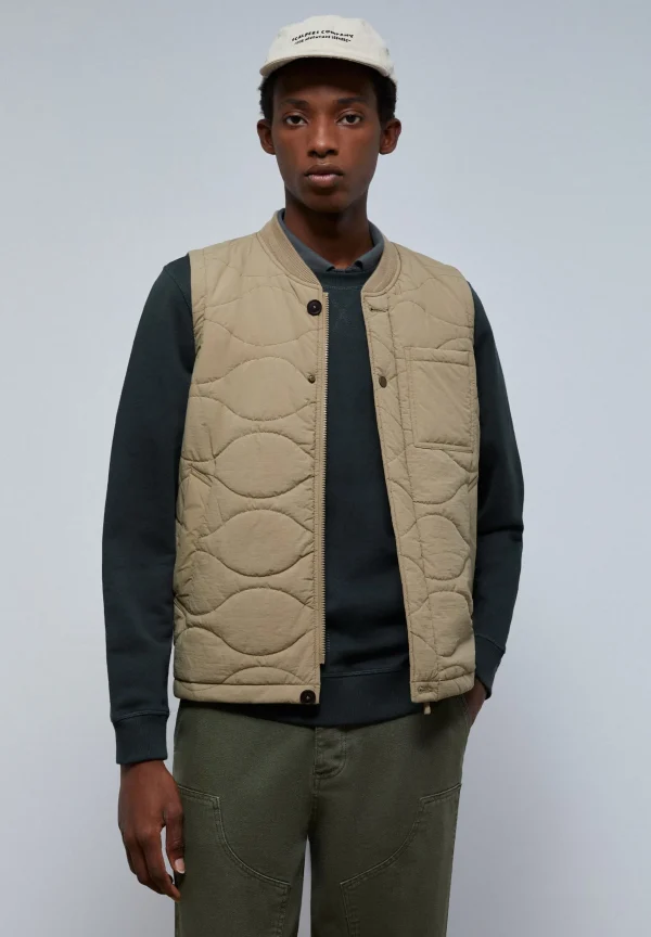 scalperscompany Chaleco Acolchado Cuello Rib-Hombre Acolchados