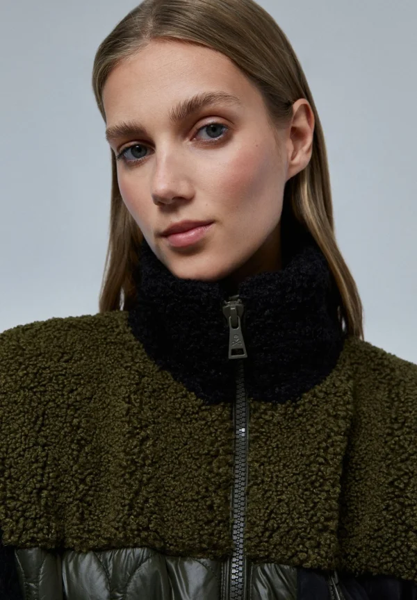 scalperscompany Chaleco Acolchado Detalle Borrego-Mujer Abrigos Y Chaquetas