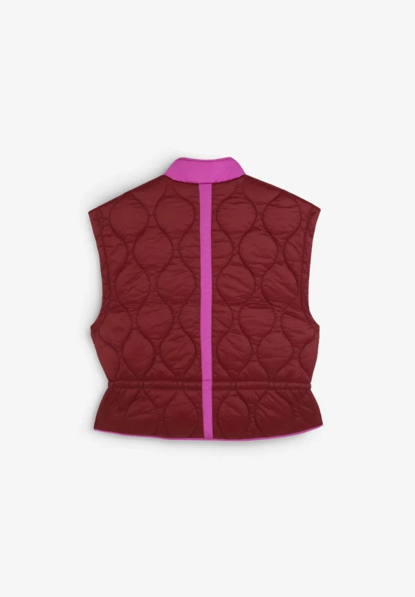 scalperscompany Chaleco Acolchado Detalles Contraste-Mujer Abrigos Y Chaquetas