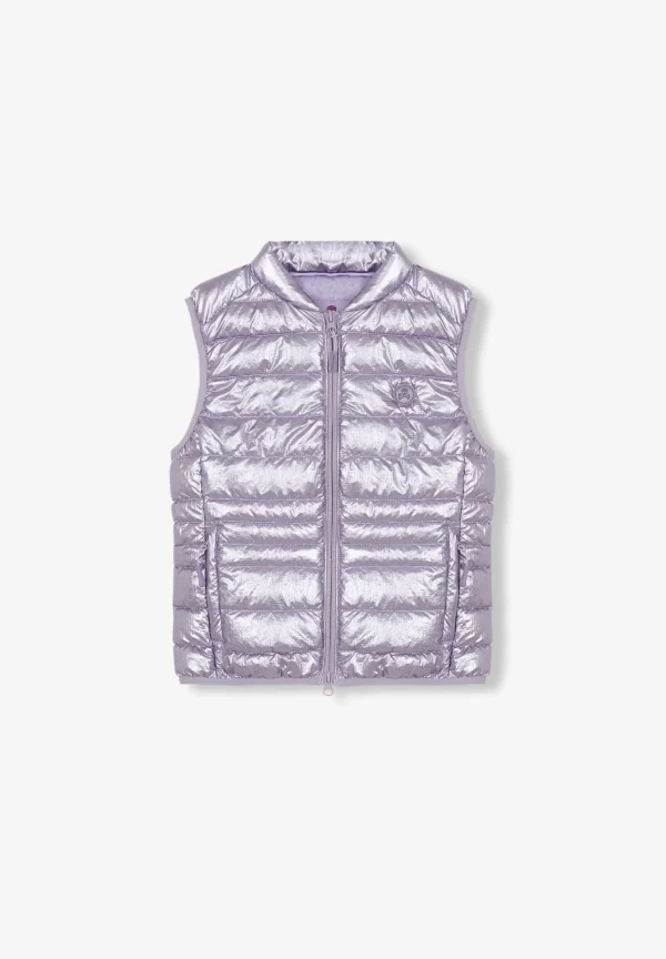 scalperscompany Chaleco Acolchado Metalizado-Niños Abrigos Y Chaquetas