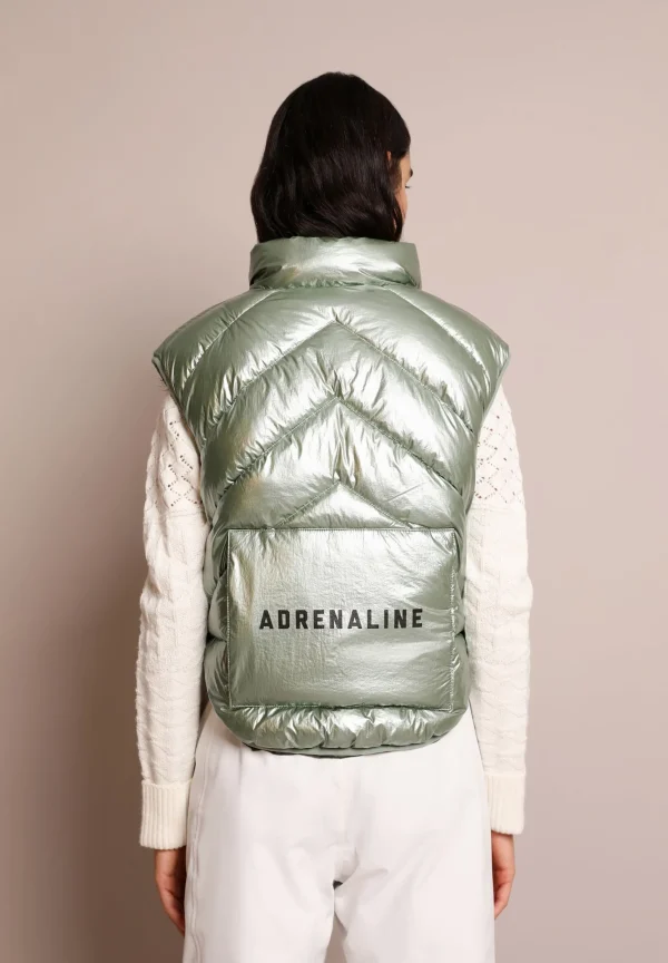 scalperscompany Chaleco Acolchado Metalizado Adrenaline-Mujer Ropa Deportiva