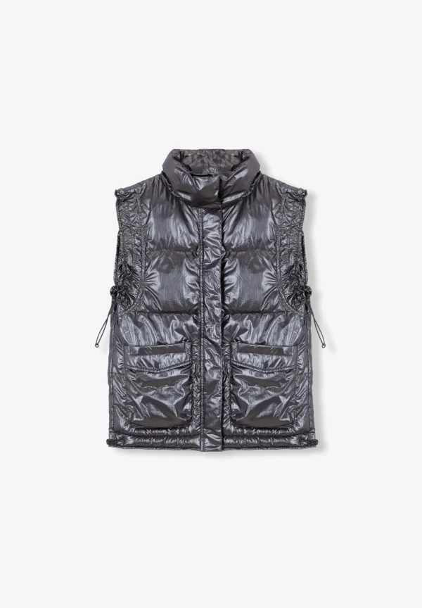 scalperscompany Chaleco Acolchado Metalizado-Mujer Abrigos Y Chaquetas