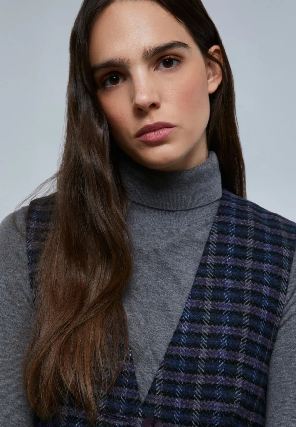 scalperscompany Chaleco Cuadros-Mujer Blazers Y Chalecos