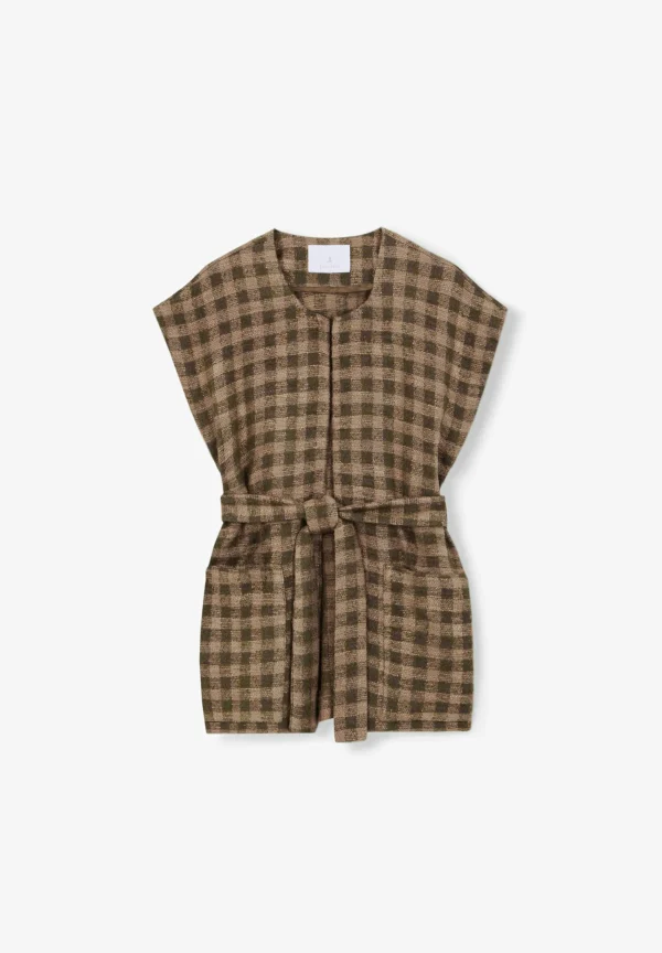 scalperscompany Chaleco Cuadros Lazada-Mujer Blazers Y Chalecos