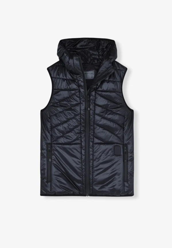 scalperscompany Chaleco Metalizado Capucha Adrenaline-Mujer Ropa Deportiva