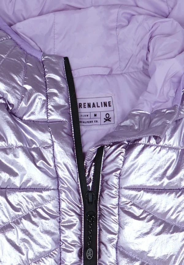 scalperscompany Chaleco Metalizado Capucha Adrenaline-Mujer Ropa Deportiva