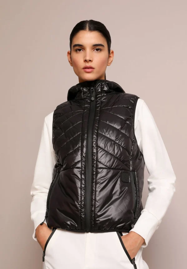 scalperscompany Chaleco Metalizado Capucha Adrenaline-Mujer Ropa Deportiva