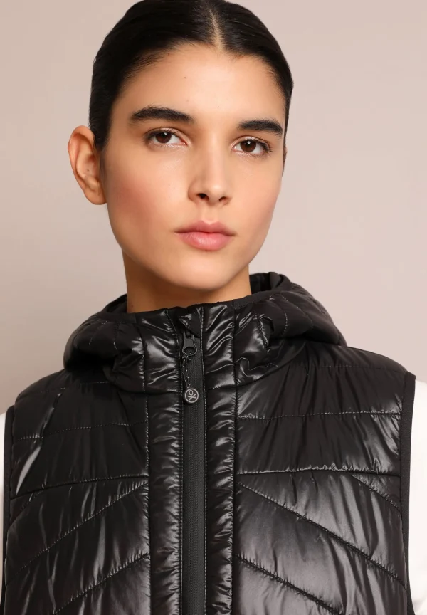 scalperscompany Chaleco Metalizado Capucha Adrenaline-Mujer Ropa Deportiva