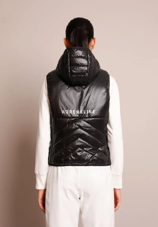 scalperscompany Chaleco Metalizado Capucha Adrenaline-Mujer Ropa Deportiva