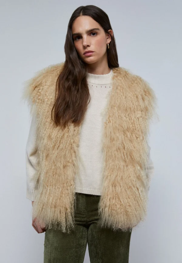 scalperscompany Chaleco Pelo-Mujer Blazers Y Chalecos