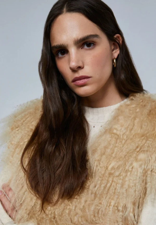 scalperscompany Chaleco Pelo-Mujer Blazers Y Chalecos