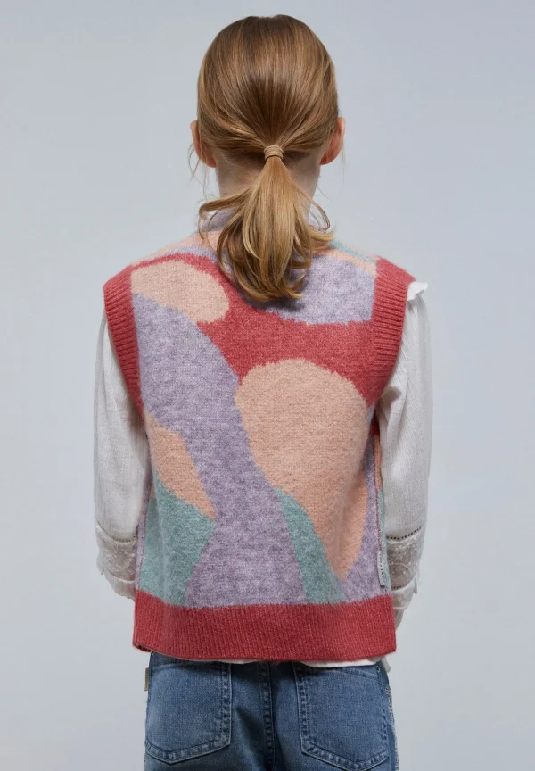 scalperscompany Chaleco Punto Jacquard-Niños Jerséis Y Cárdigans