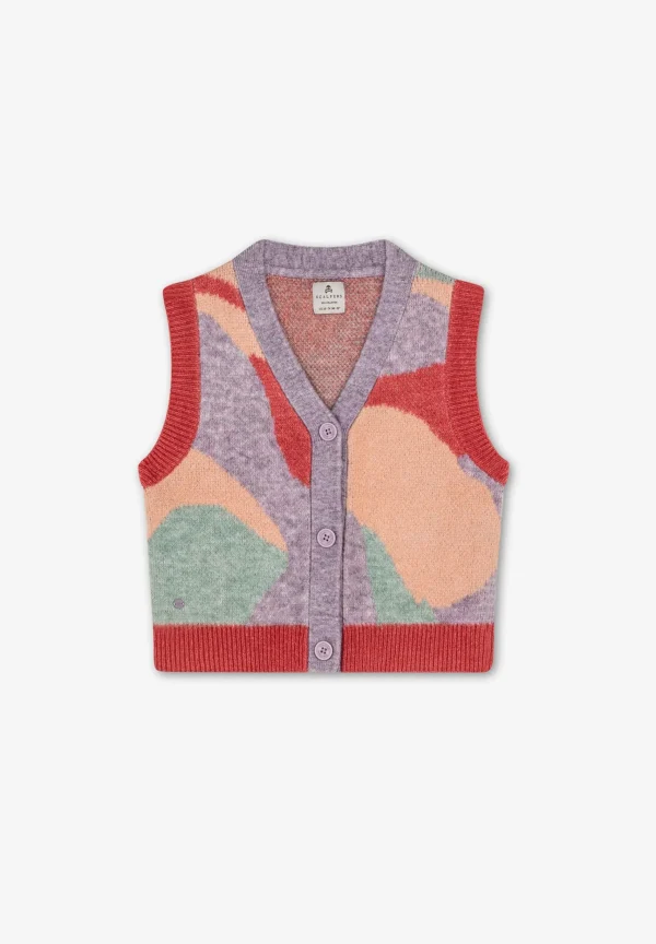 scalperscompany Chaleco Punto Jacquard-Niños Jerséis Y Cárdigans