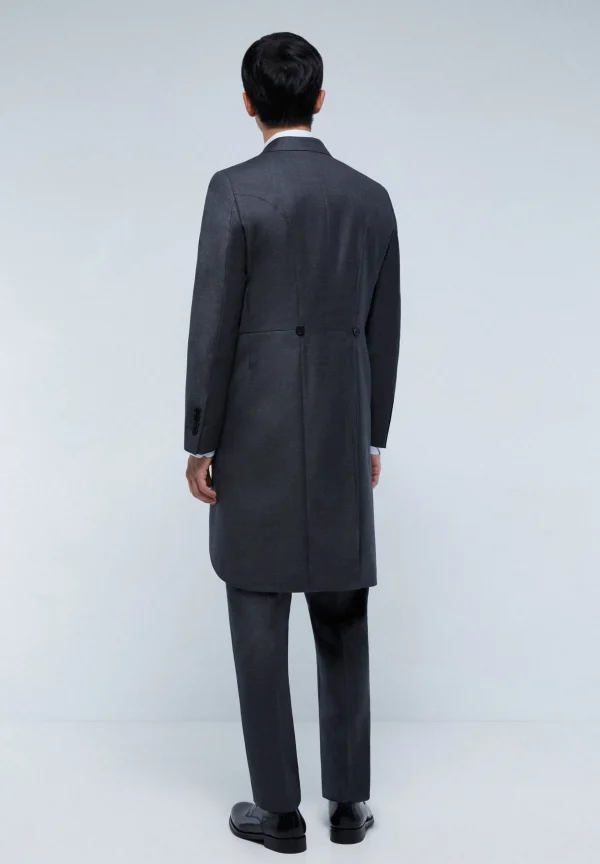 scalperscompany Chaque Gris Lana Tres Piezas-Hombre Trajes