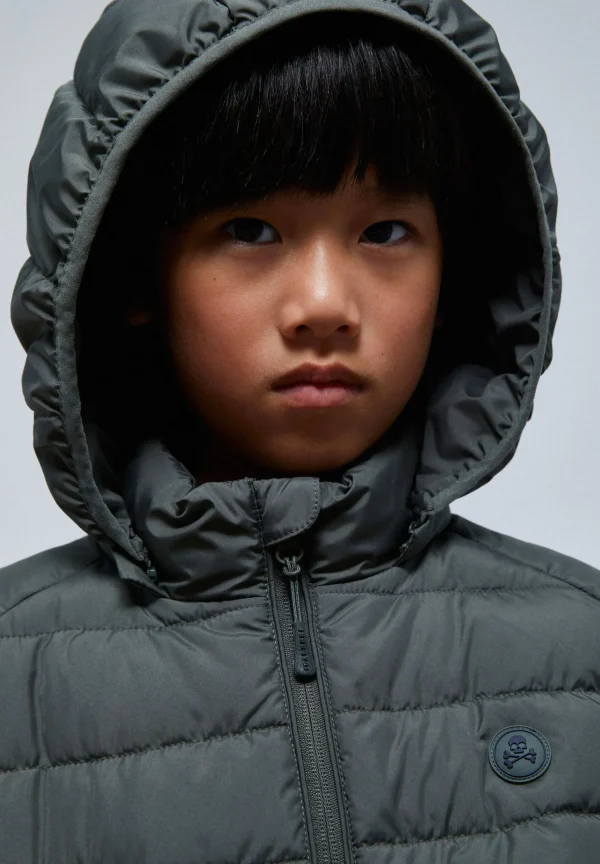 scalperscompany Chaqueta Acolchada Calavera-Niños Abrigos Y Chaquetas