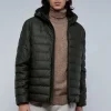 scalperscompany Chaqueta Acolchada Capucha-Hombre Acolchados