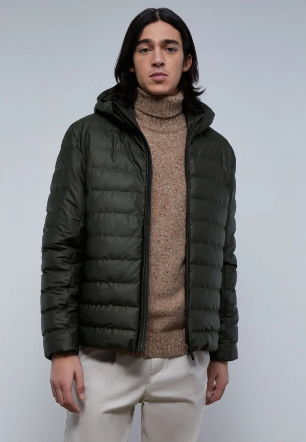 scalperscompany Chaqueta Acolchada Capucha-Hombre Acolchados