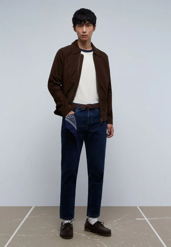scalperscompany Chaqueta Ante-Hombre Abrigos Y Chaquetas