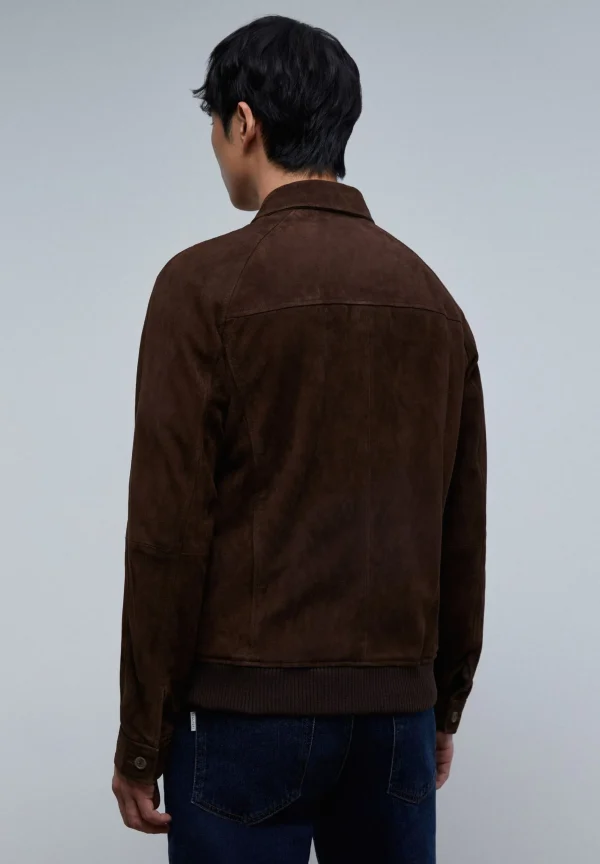 scalperscompany Chaqueta Ante-Hombre Abrigos Y Chaquetas