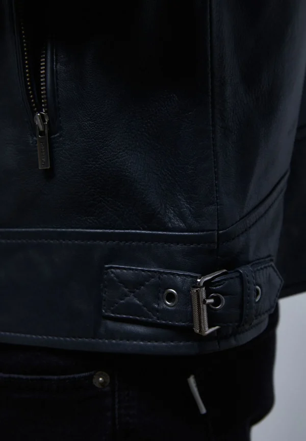 scalperscompany Chaqueta Biker Piel-Hombre Abrigos Y Chaquetas