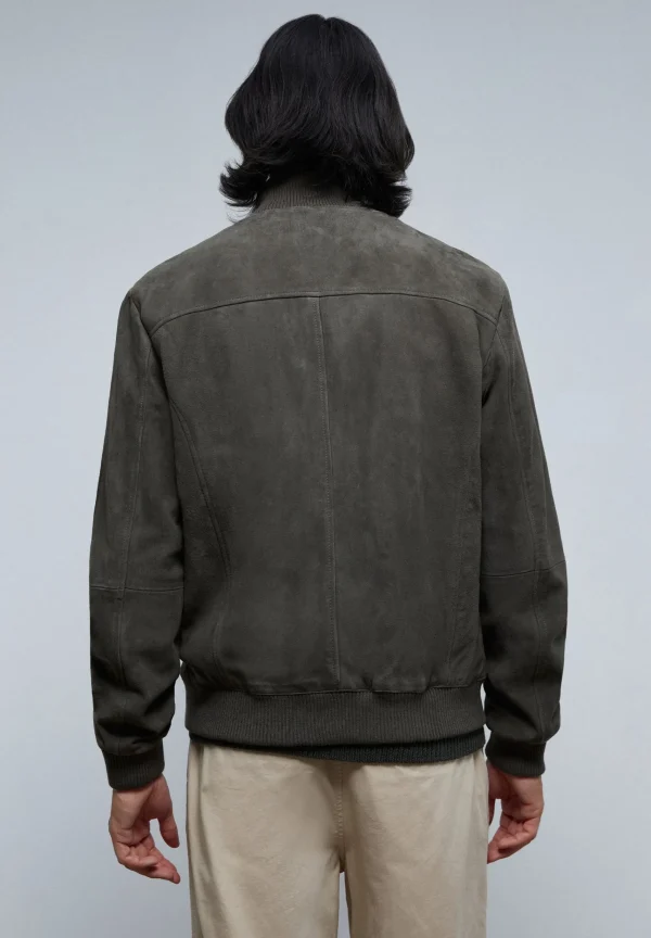 scalperscompany Chaqueta Bomber Piel-Hombre Abrigos Y Chaquetas