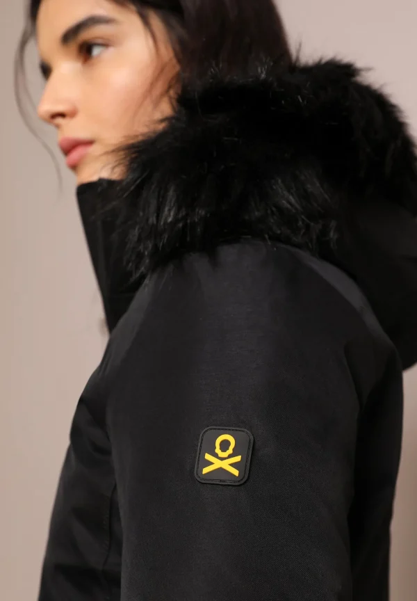 scalperscompany Chaqueta Capucha Pelo Ski Adrenaline-Mujer Ropa Deportiva
