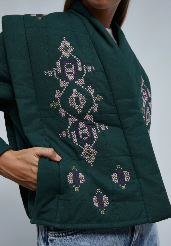 scalperscompany Chaqueta Guateada Detalles Bordados-Mujer Abrigos Y Chaquetas