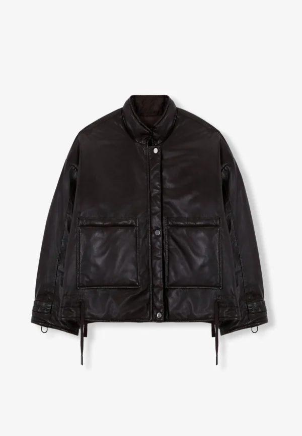 scalperscompany Chaqueta Piel Acolchada-Mujer Abrigos Y Chaquetas