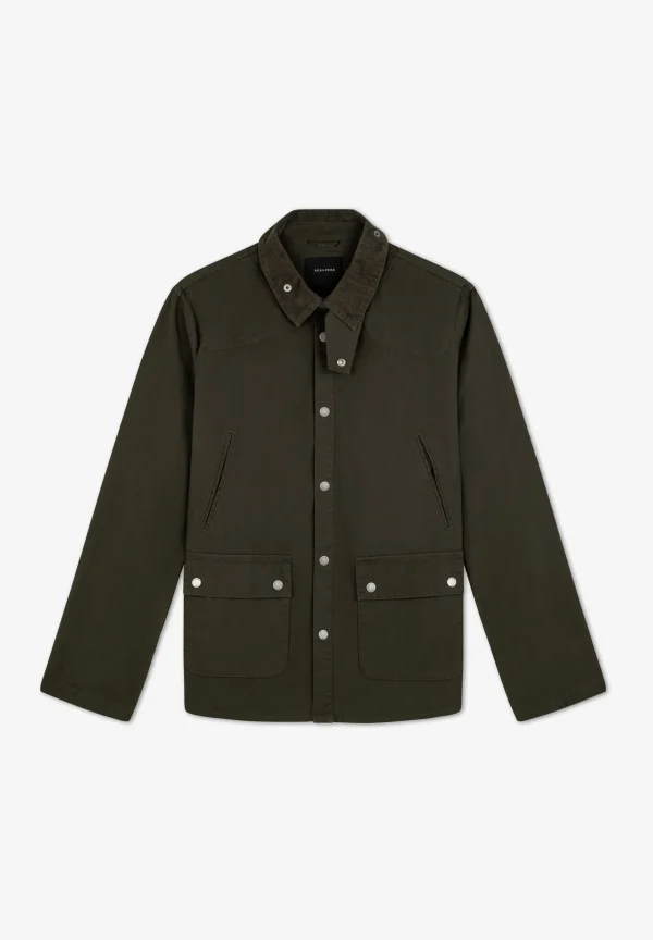 scalperscompany Chaqueta Premium Cuello Pana-Hombre Abrigos Y Chaquetas