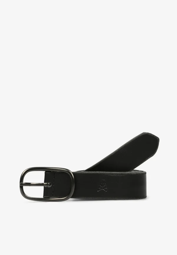 scalperscompany Cinturon Piel Calavera-Hombre Cinturones Y Tirantes