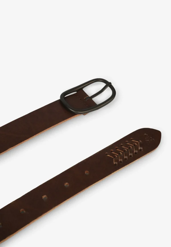 scalperscompany Cinturon Piel Detalles Troquelados-Hombre Cinturones Y Tirantes