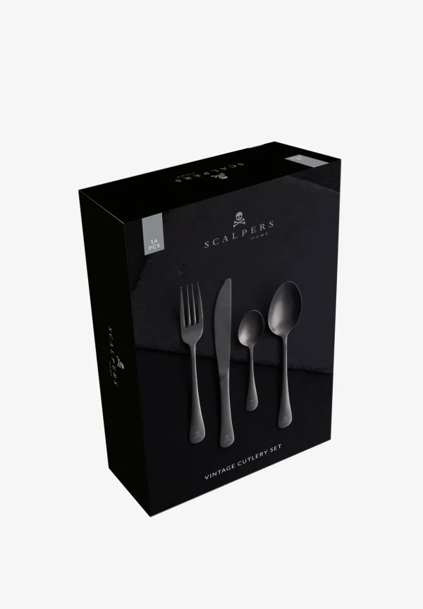scalperscompany Cuberteria Acero Calavera 16 Piezas-Home Cuberteria