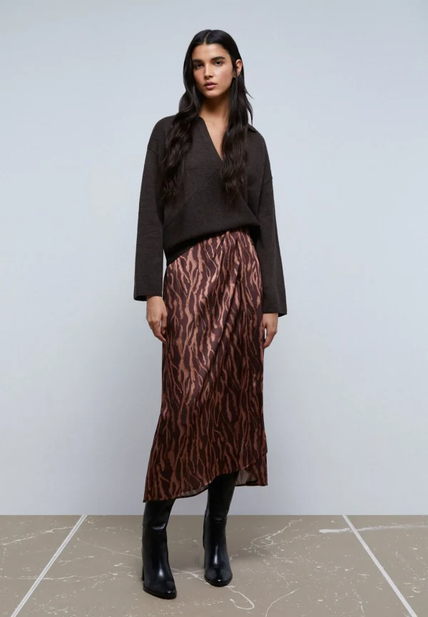 scalperscompany Falda Frunce Cebra-Mujer Coleccion