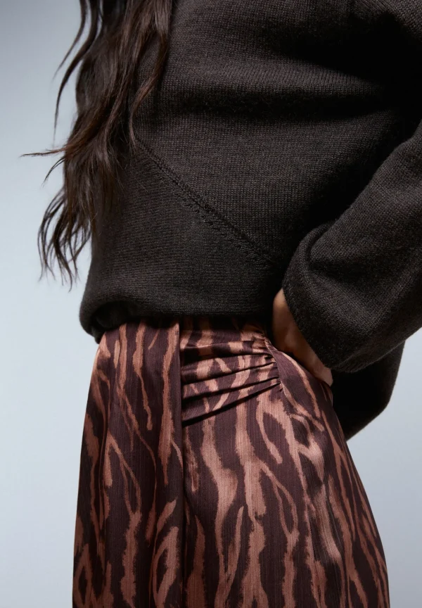 scalperscompany Falda Frunce Cebra-Mujer Coleccion