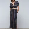 scalperscompany Falda Midi Crochet Lurex-Mujer Faldas