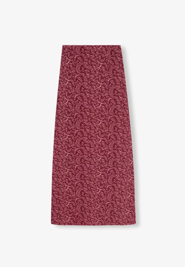 scalperscompany Falda Midi Detalle Cintura-Mujer Total Look