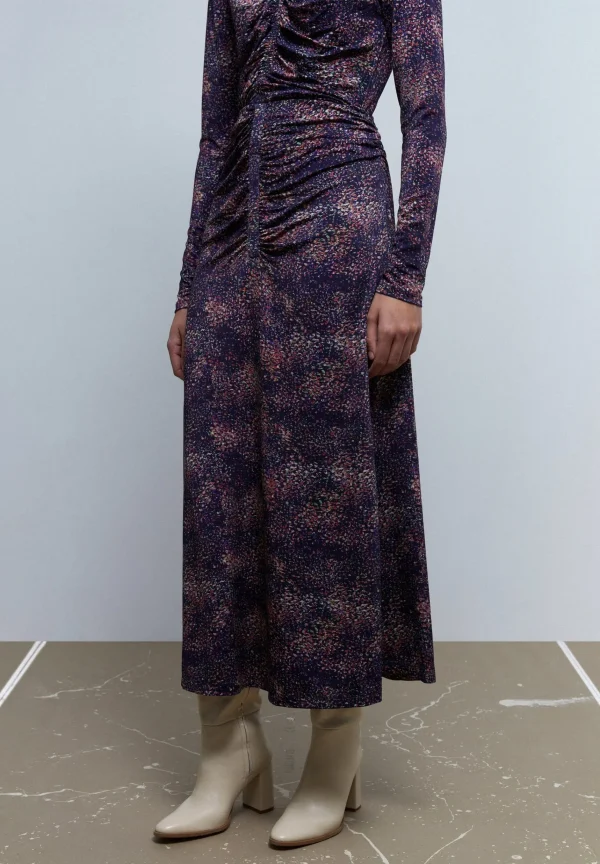 scalperscompany Falda Midi Drapeada-Mujer Total Look