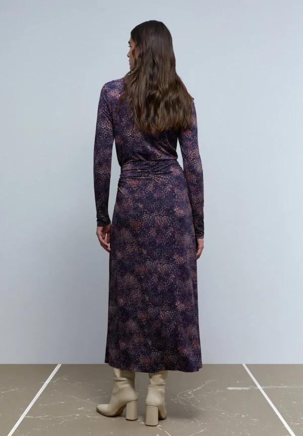 scalperscompany Falda Midi Drapeada-Mujer Total Look