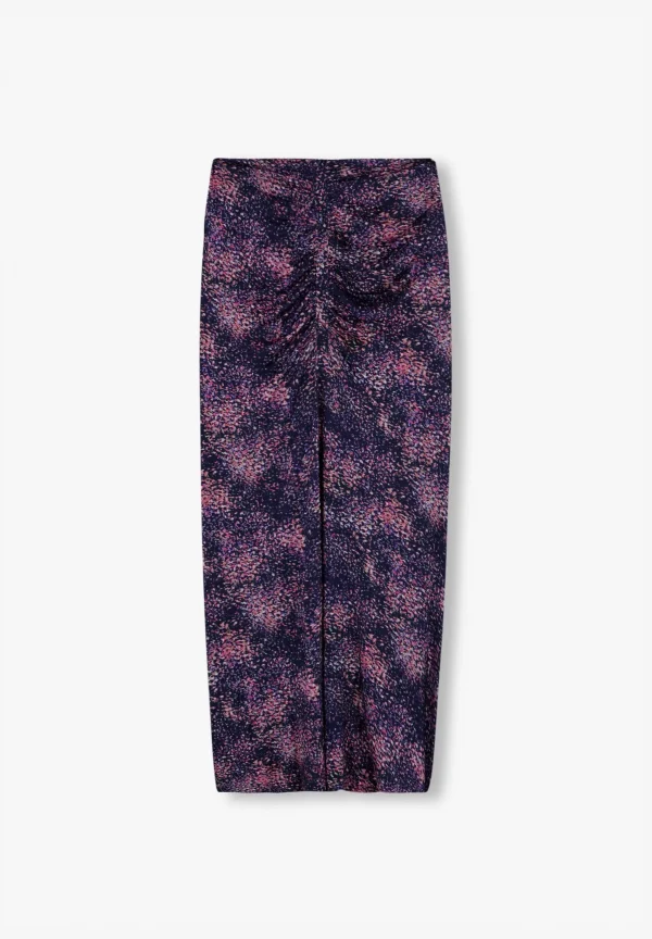 scalperscompany Falda Midi Drapeada-Mujer Total Look
