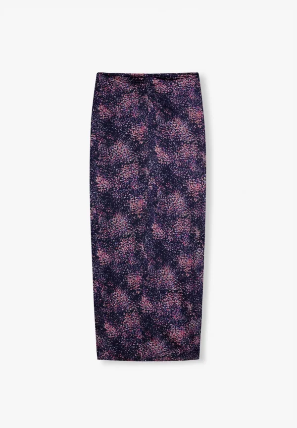 scalperscompany Falda Midi Drapeada-Mujer Total Look