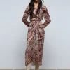 scalperscompany Falda Midi Plisada-Mujer Coleccion