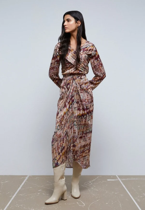 scalperscompany Falda Midi Plisada-Mujer La Gran Fiesta