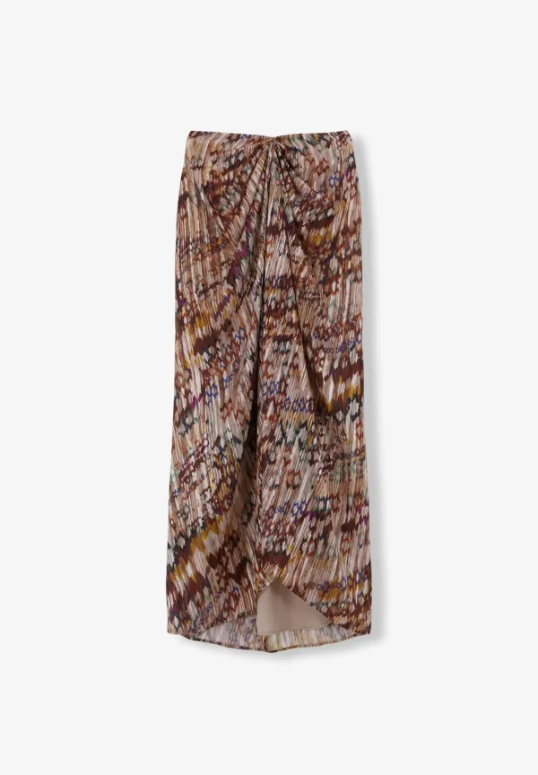 scalperscompany Falda Midi Plisada-Mujer Coleccion